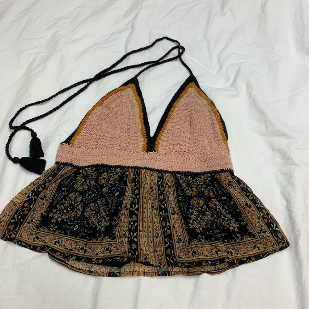 American eagle BOHO halter top